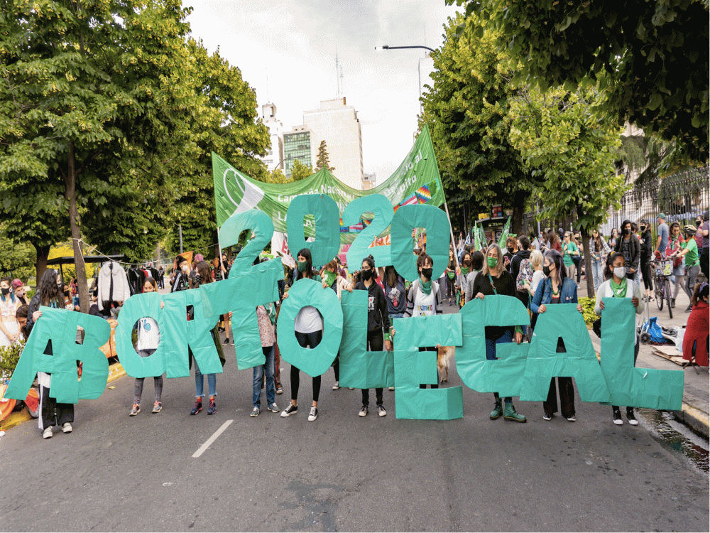 Una manifestazione in Argentina