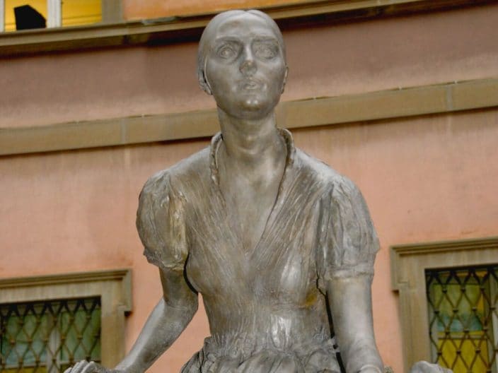 La statua di Cristina Trivulzio di Belgioioso