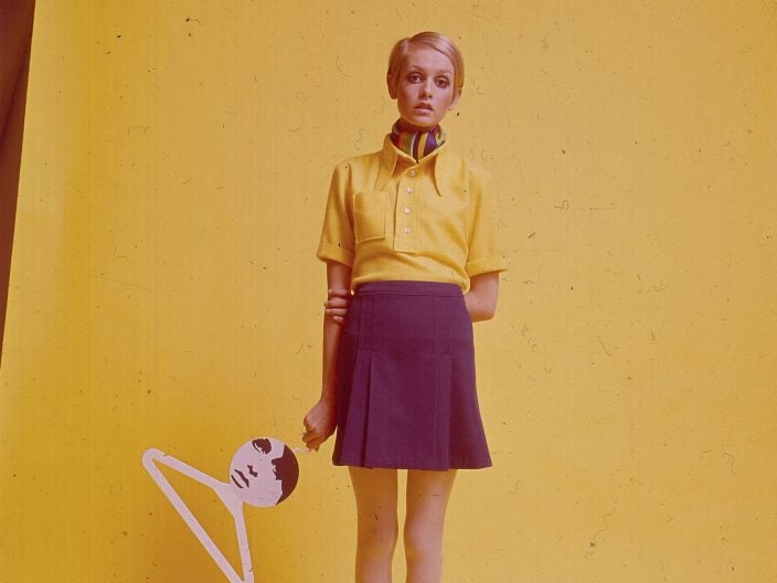 La modella Twiggy nel 1967