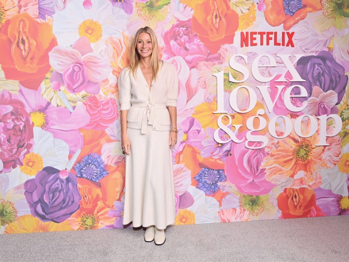 Gwyneth Paltrow alla presentazione di Sex, Love & Goop