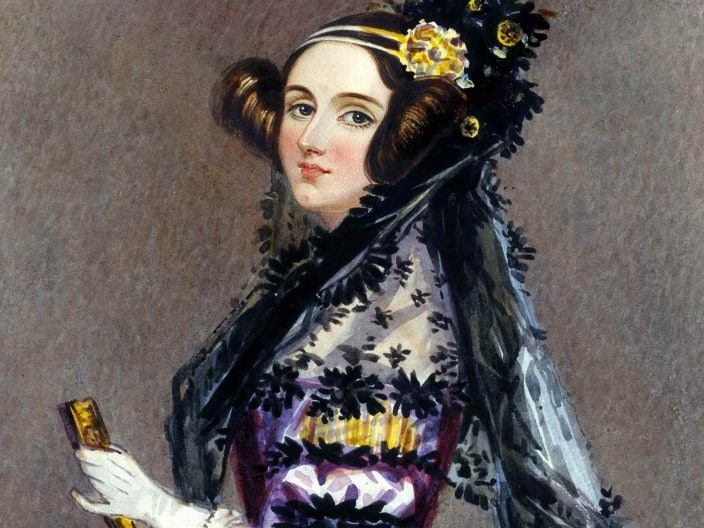 Ada Lovelace in un ritratto di Alfred Edward Chalon