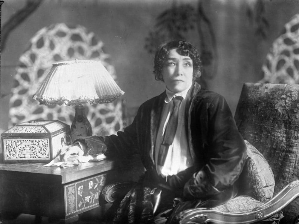 L'attrice Sarah Bernhardt