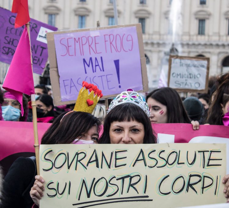 Roma, Manifestazione nazionale contro la violenza maschile e di genere, 27 novembre 2021.