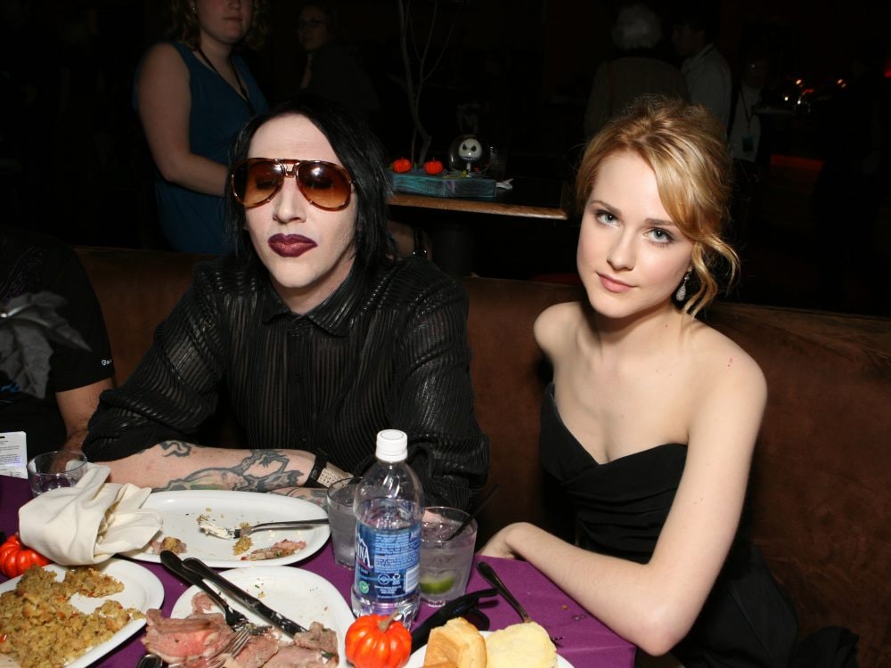 Marilyn Manson e Evan Rachel Wood ai tempi della relazione.