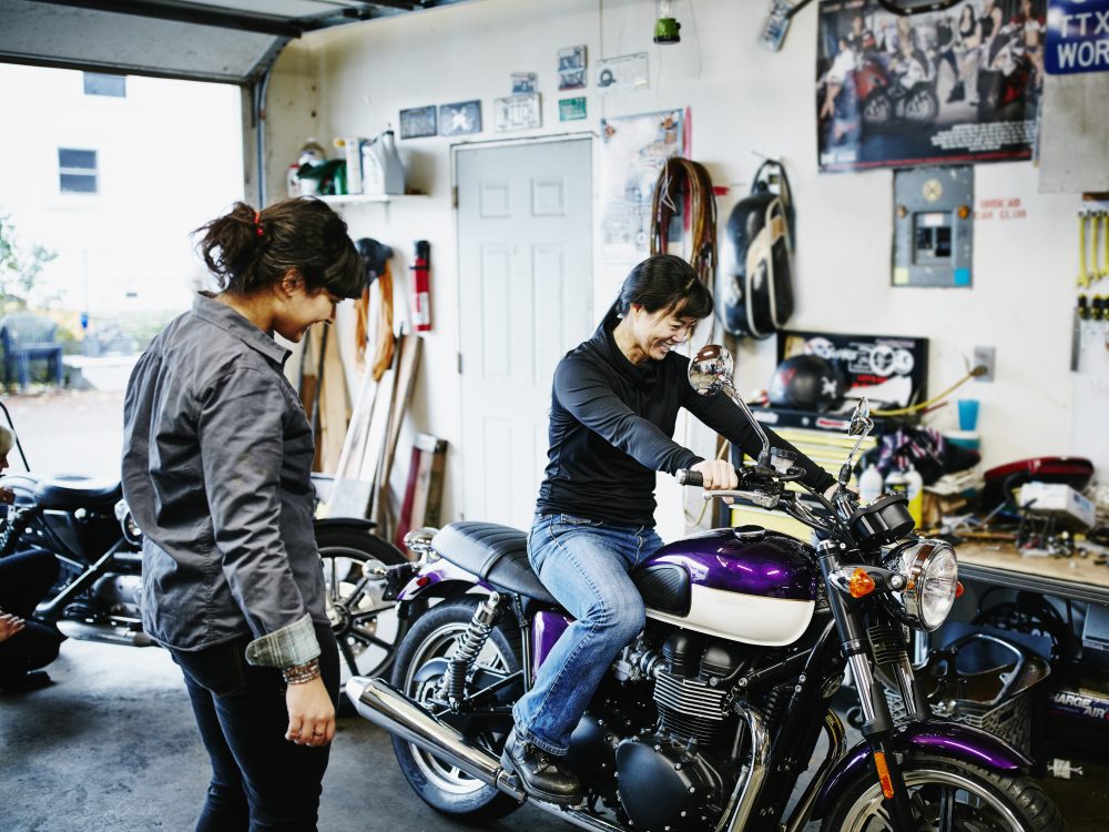 motociclista in erba