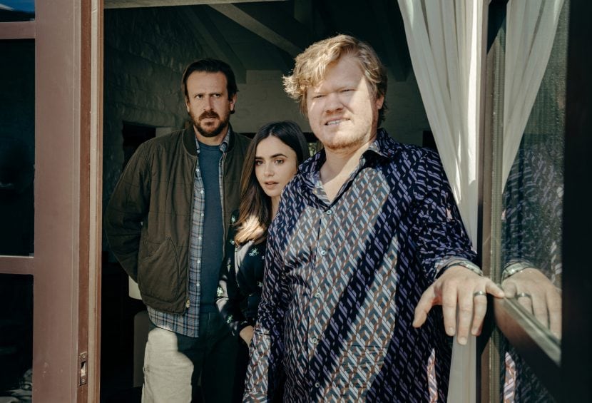 Lily Collins, Jesse Plemons e Jason Segel in Windfall.