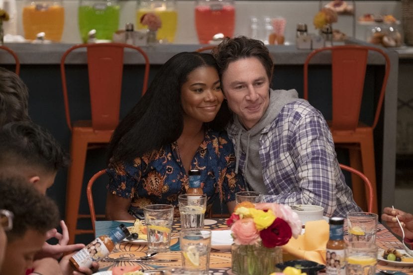 Gabrielle Union e Zach Braff in Un'altra scatenata dozzina.