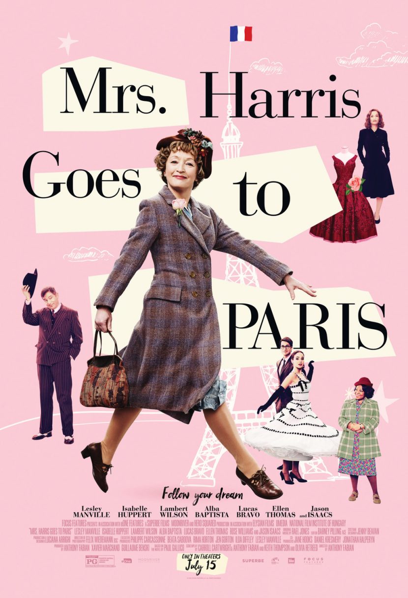 La locandina originale di La Signora Harris va a Parigi.