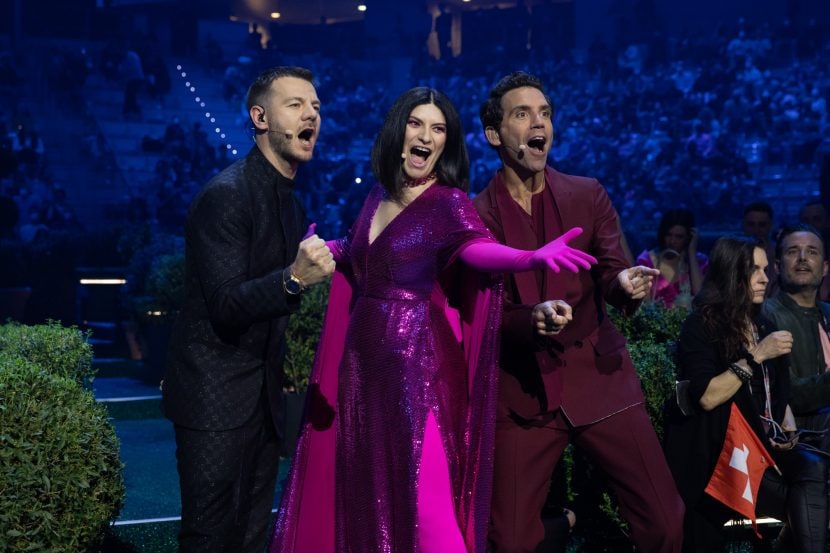 Alessandro Cattelan, Laura Pausini e Mika, conduttori dell'Eurovision 2022.