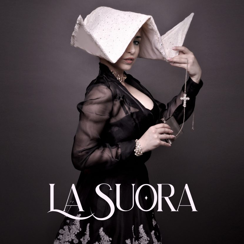 La copertina di La suora, il nuovo singolo di Romina Falconi.