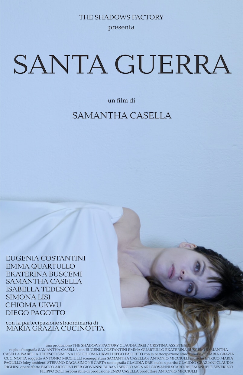 Il poster del film Santa guerra.