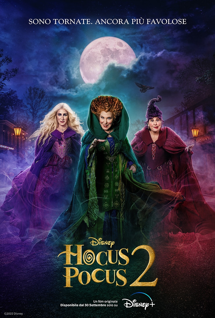 Il poster italiano del film Hocus Pocus 2.