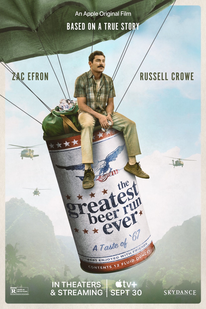 Il poster originale del film Una birra al fronte.