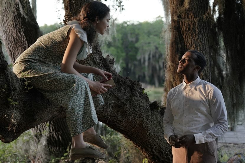 Joshua Boone e Solea Pfeiffer in una scena di A Jazzman's Blues.