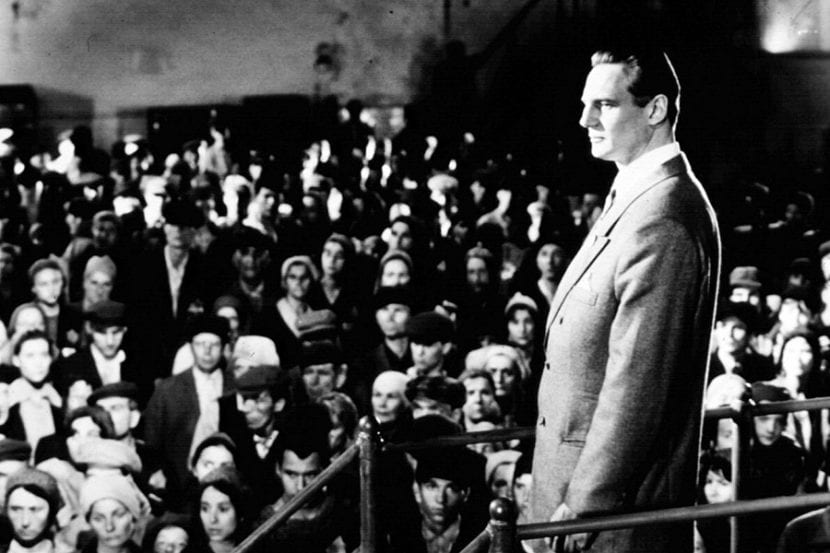 Liam Neeson in Schindler's List.