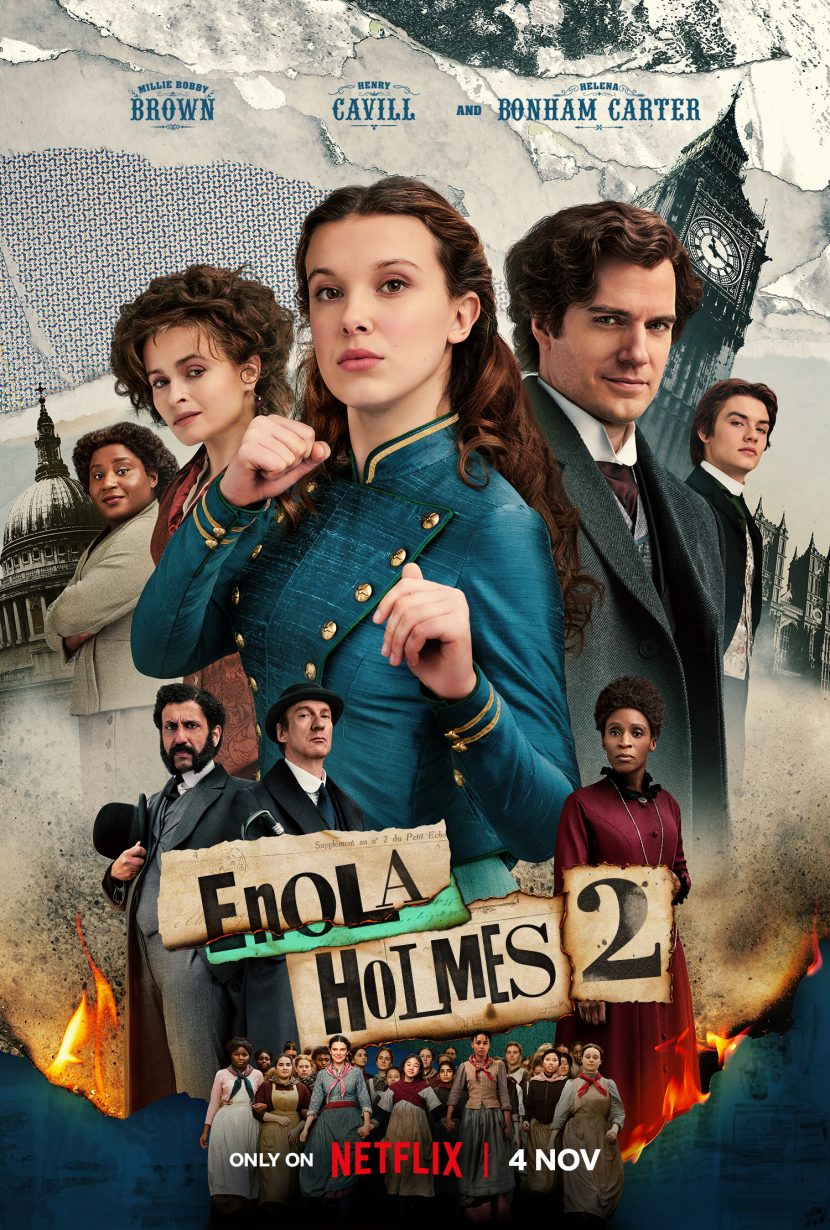 Il poster del film Enola Holmes 2.