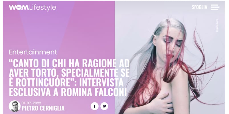 L'intervista a Romina Falconi.