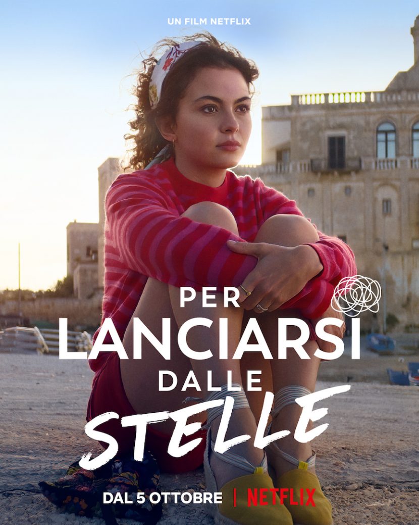 Il poster del film Netflix Per lanciarsi dalle stelle.