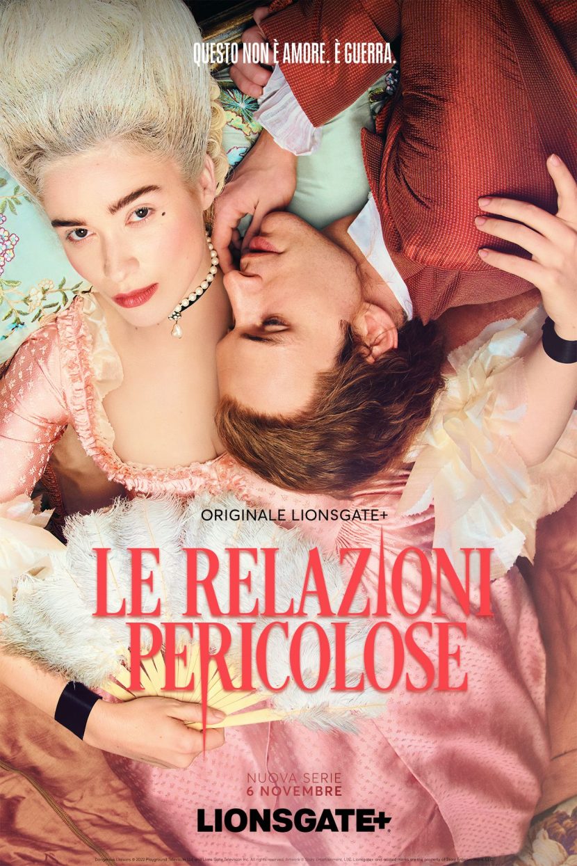 Il poster italiano della serie tv Le relazioni pericolose.