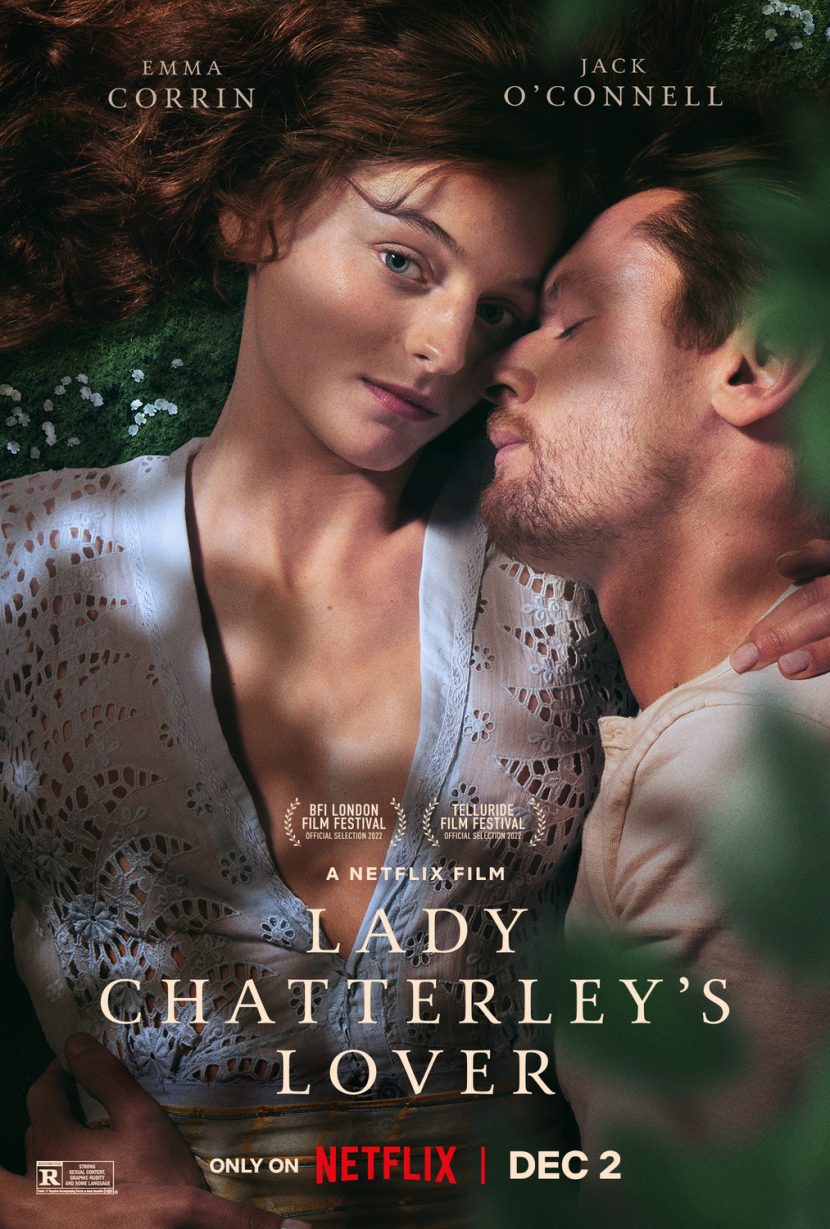 Il poster del film Netflix L'amante di Lady Chatterley.