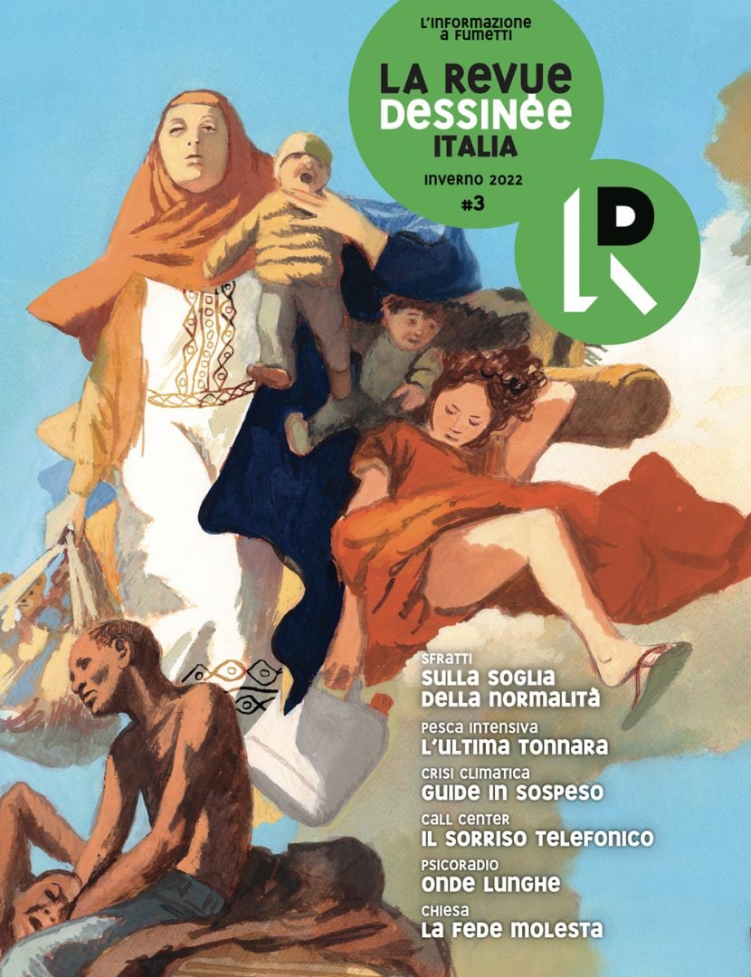 La copertina di La Revue Dessinée 3, realizzata da Manuele Flor.