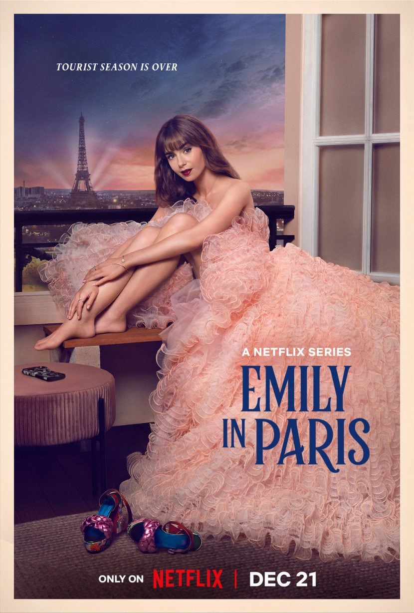 Il poster originale di Emily in Paris 3.