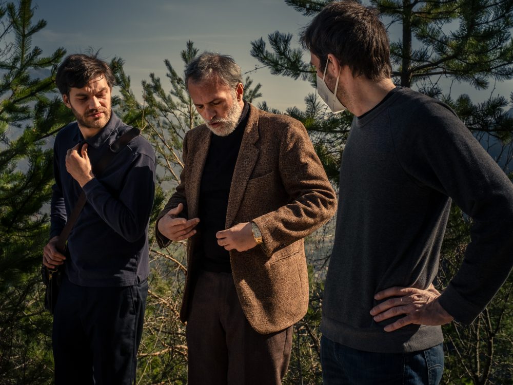 Lorenzo Richelmy, Fabrizio Ferracane e Massimo Donati sul set del film Diario di spezie.