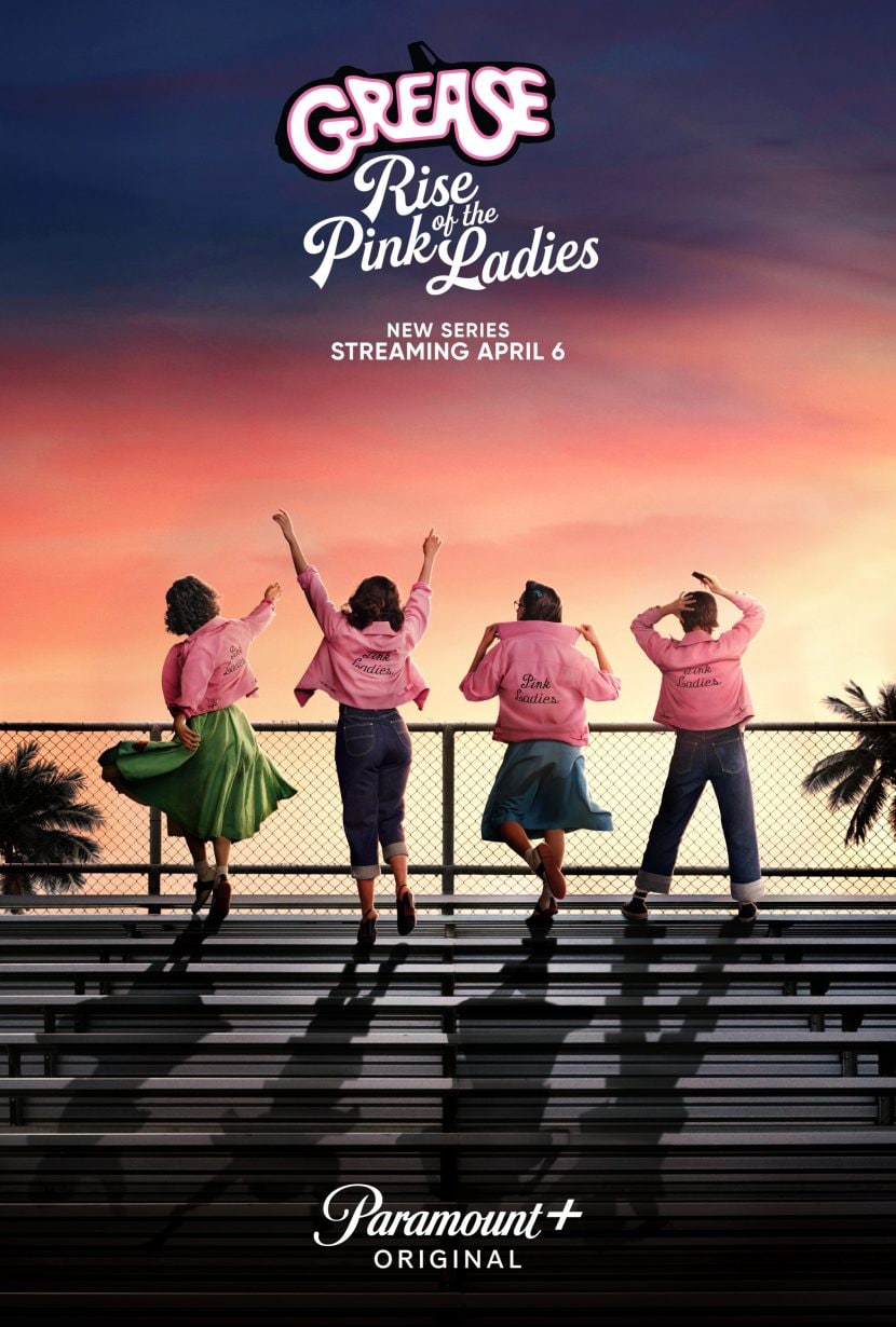 Il poster della serie tv Paramount+ Grease: Rise of the Pink Ladies.