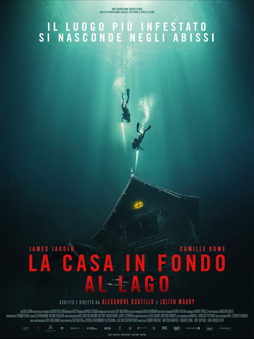 Il poster italiano del film proposto da Rai 4 La casa in fondo al lago.