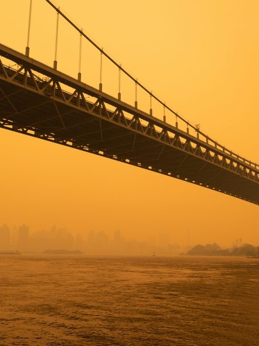 Lo skyline arancione di New York non è una bella foto su Instagram