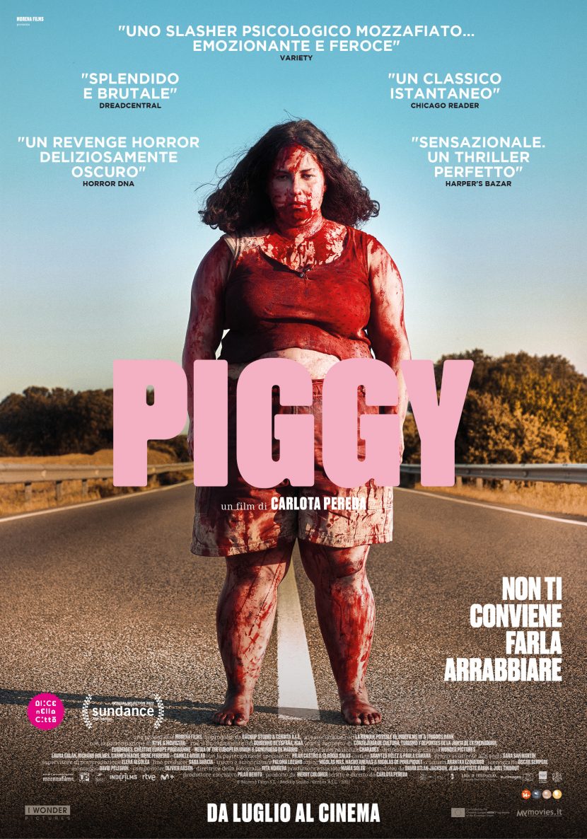 Il poster italiano del film Piggy.