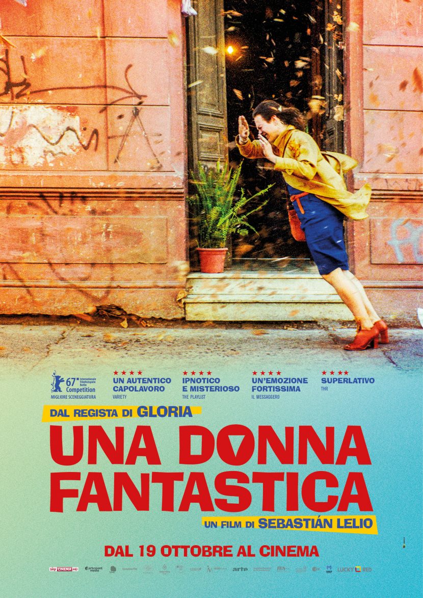 Il poster italiano del film Cielo Una donna fantastica.