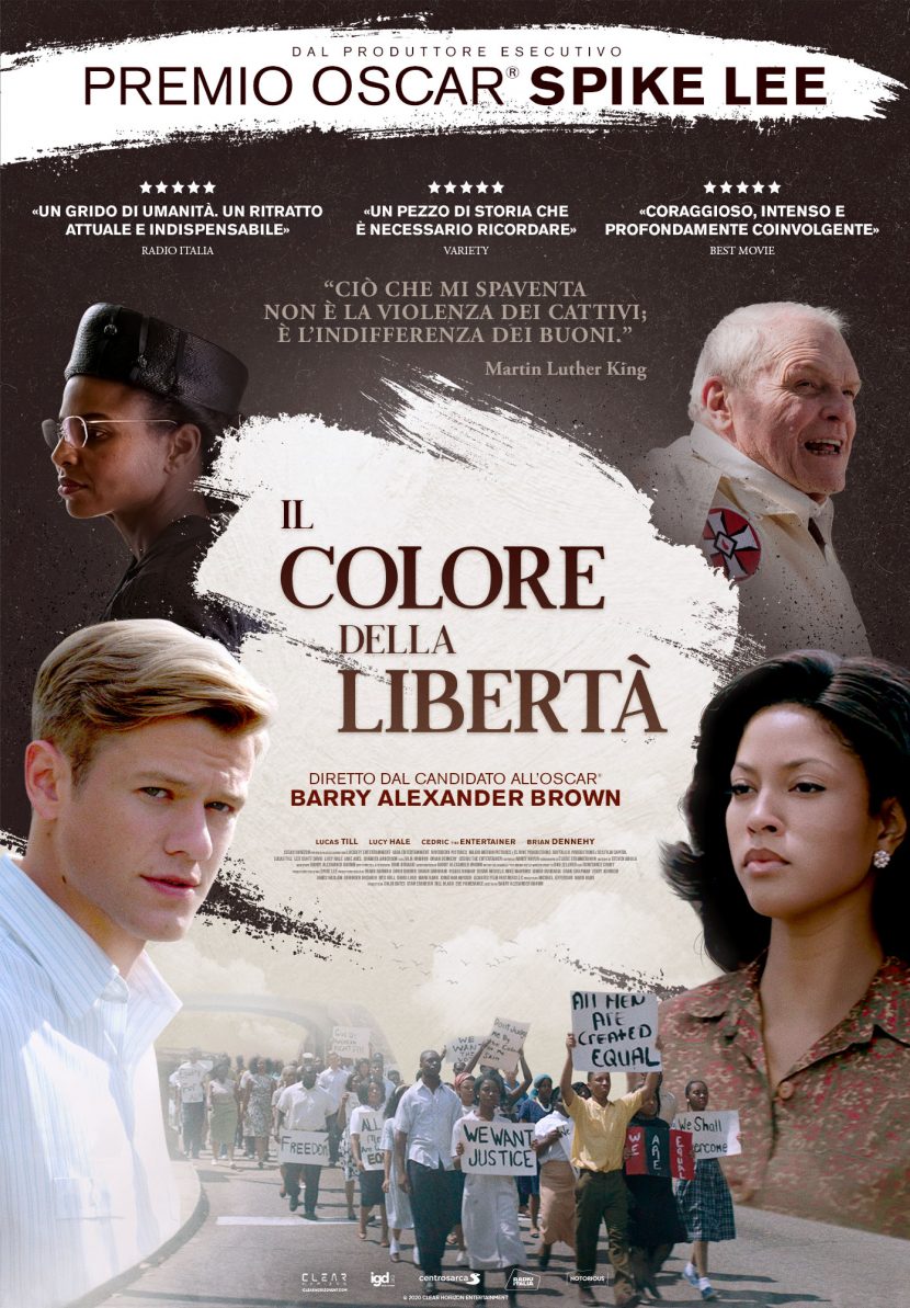 Il poster italiano del film di Rai 3 Il colore della libertà.