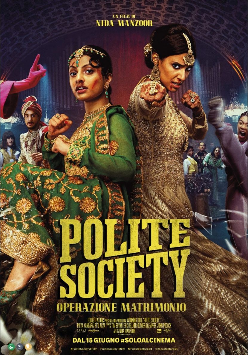 Il poster italiano del film Polite Society - Operazione matrimonio.