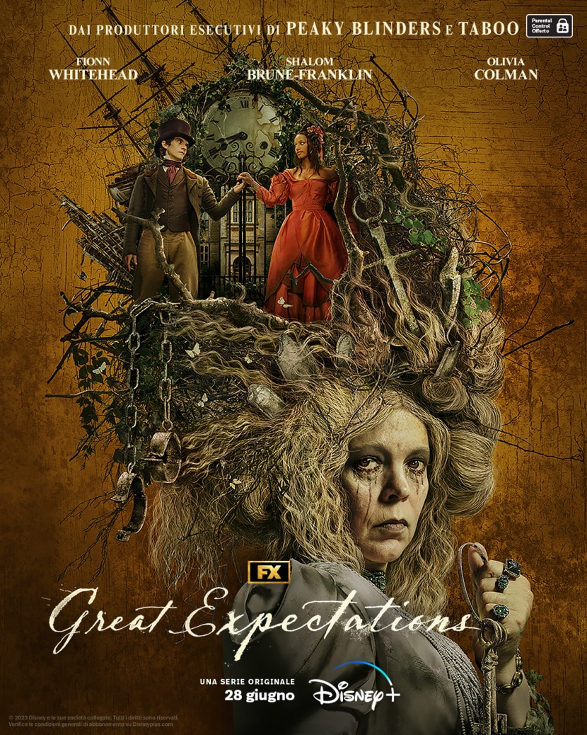 Il poster italiano della serie tv Disney+ Great Expectations .