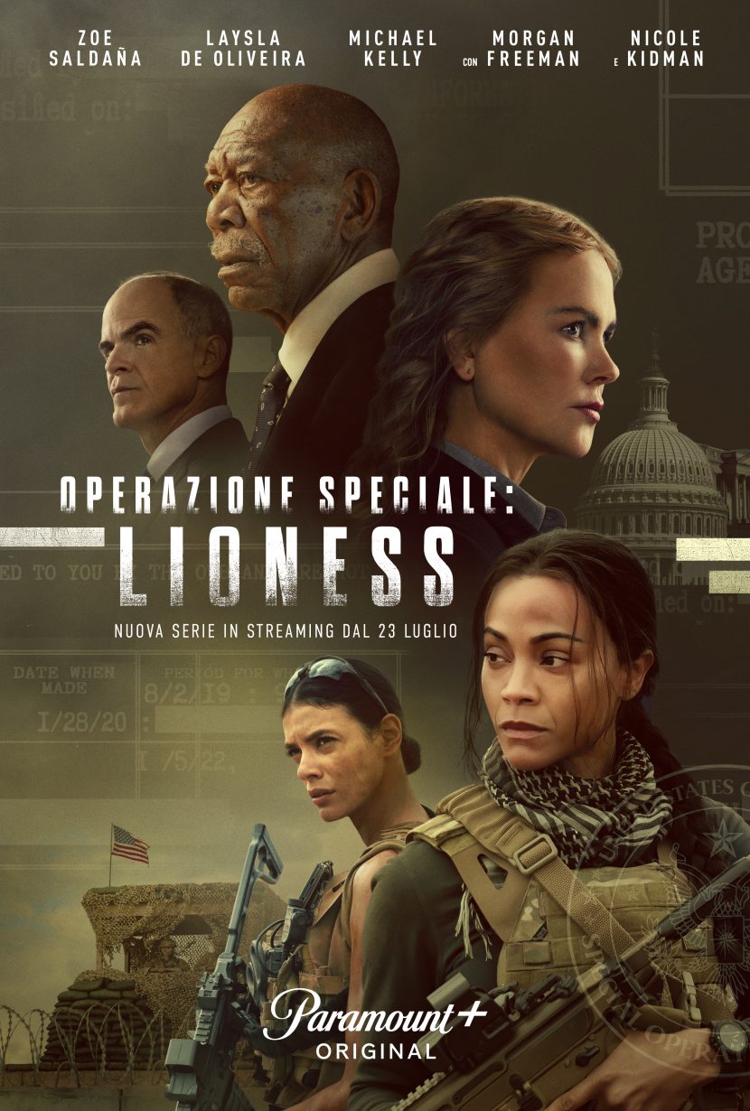 Il poster italiano della serie tv Paramount+ Operazione speciale: Lioness.