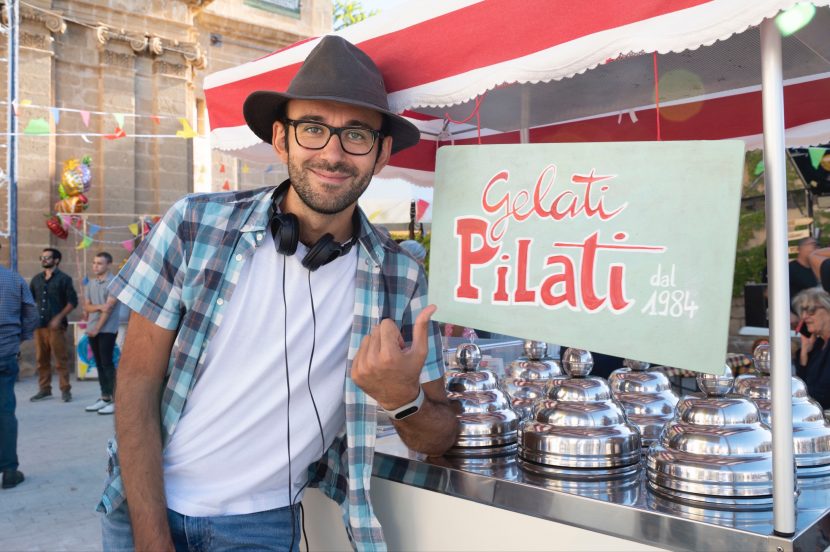 Matteo Pilati sul set del film L'estate più calda.