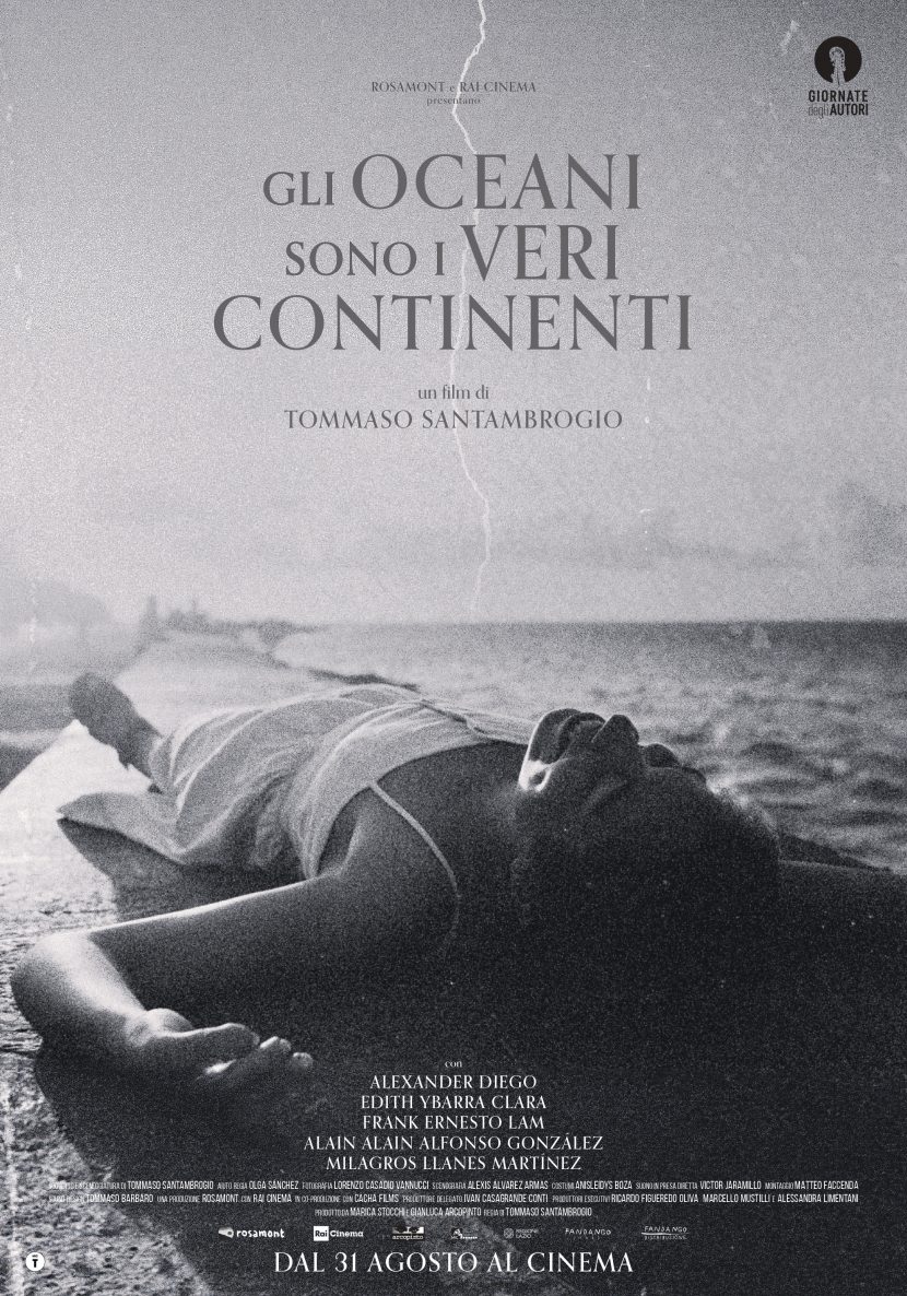 Il poster del film Gli oceani sono i veri continenti.