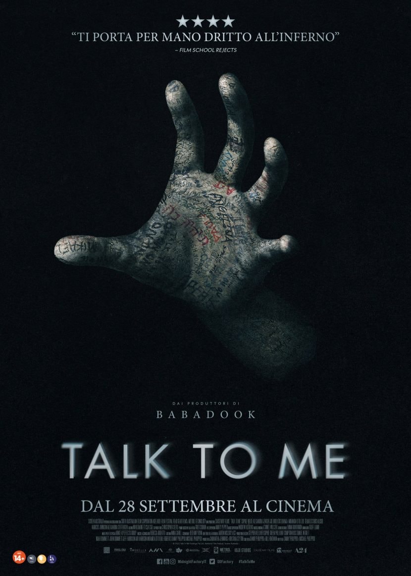 Il poster italiano del film Talk to Me.