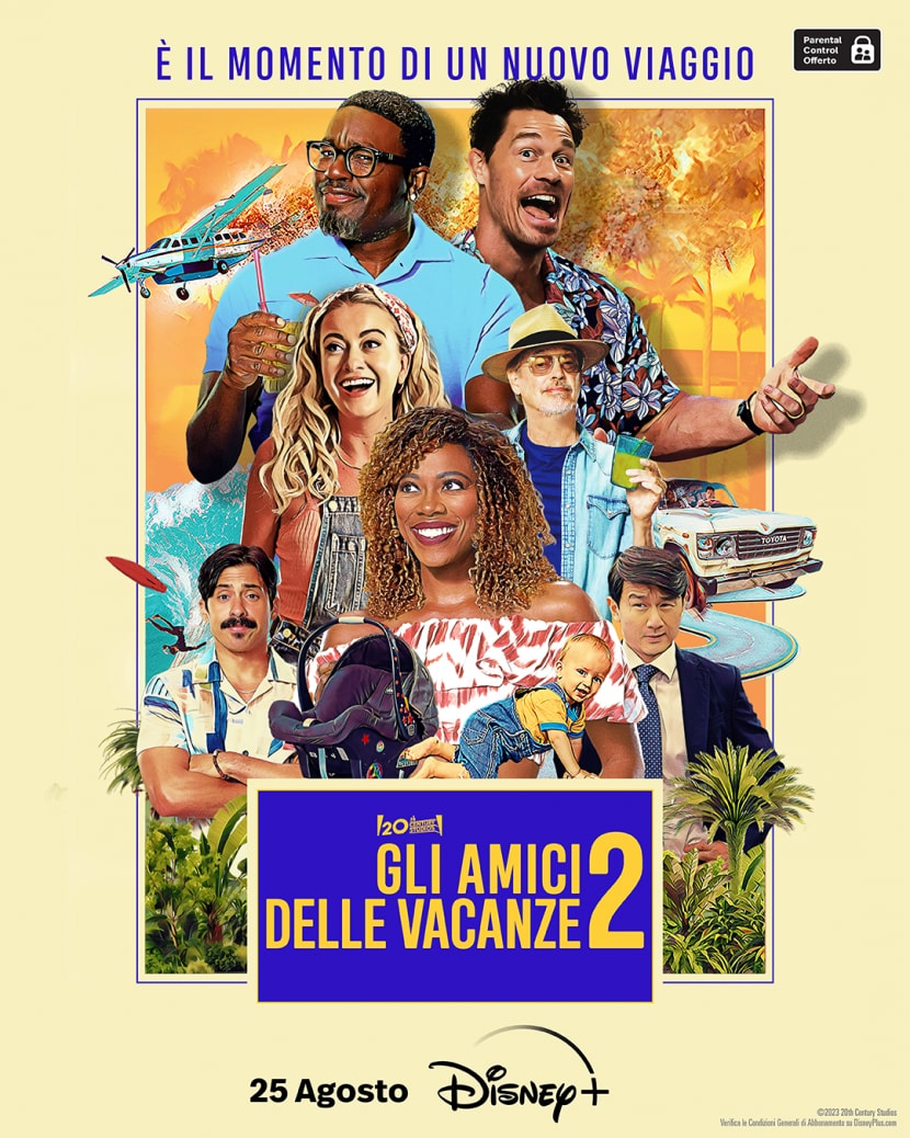 Il poster italiano del film Disney+ Gli amici delle vacanze 2.