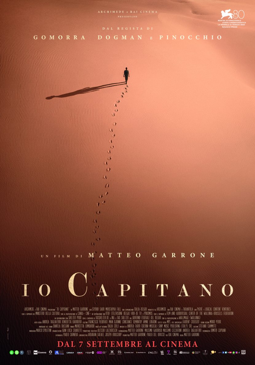 Il poster del film Io Capitano.