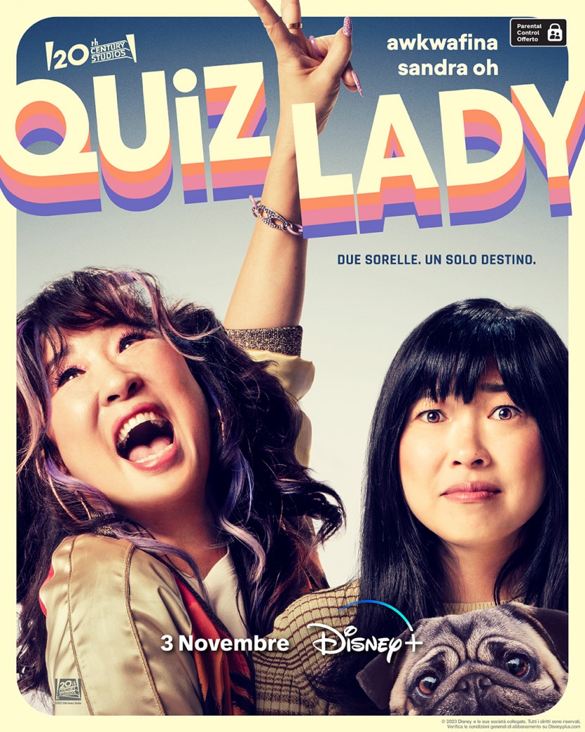 Il poster italiano del film Quiz Lady.