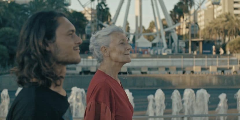 Jacopo Garfagnoli e Patrizia La Fonte nel film Senza età.