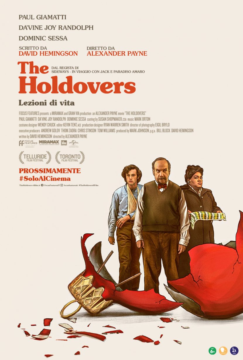 Il poster originale del film The Holdovers.