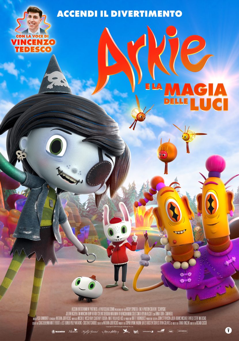 Il poster del film Arkie e la magia delle luci.