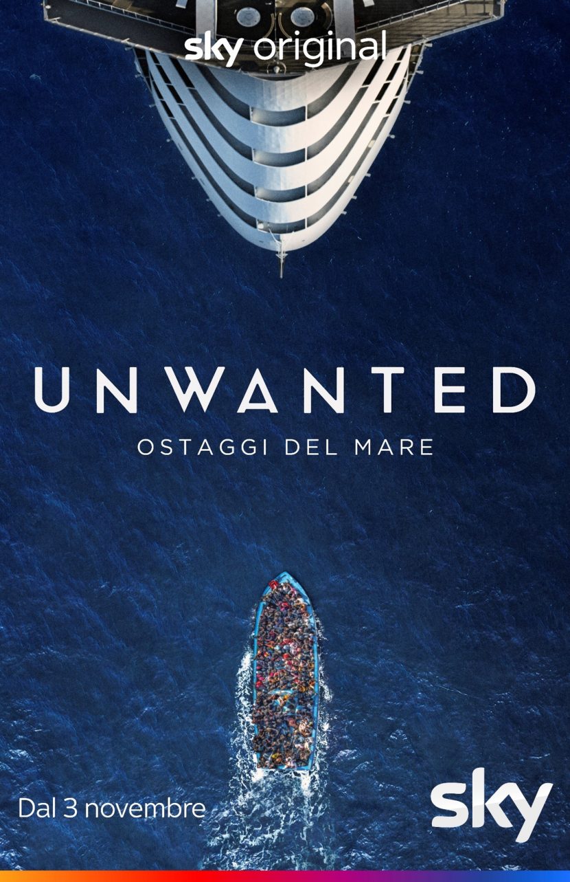 Il poster della serie tv Sky Unwanted - Ostaggi del mare.