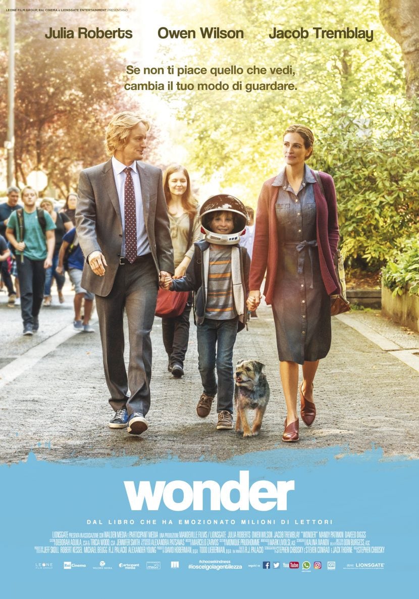 Il poster italiano del film Wonder.