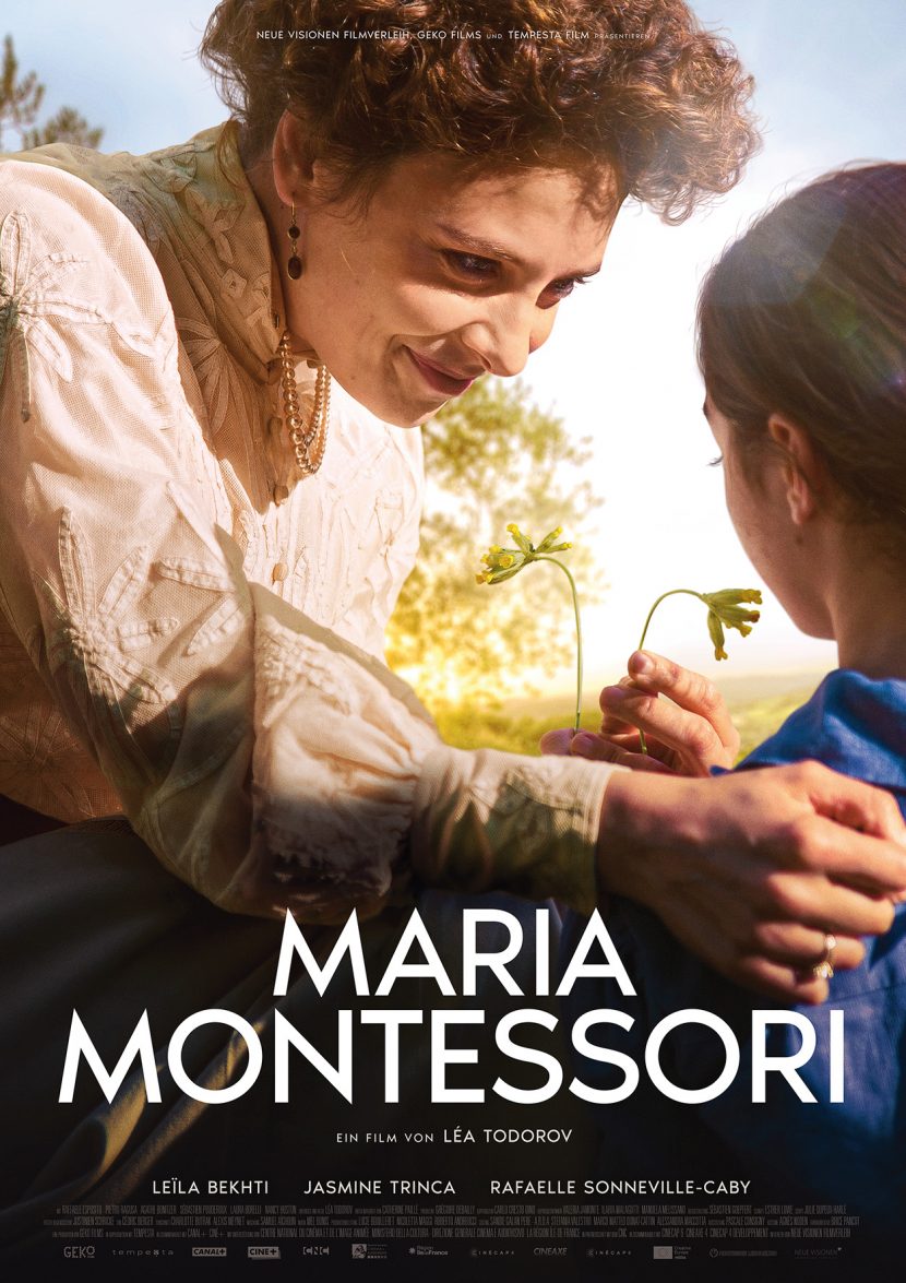 Il poster tedesco del film Maria Montessori.