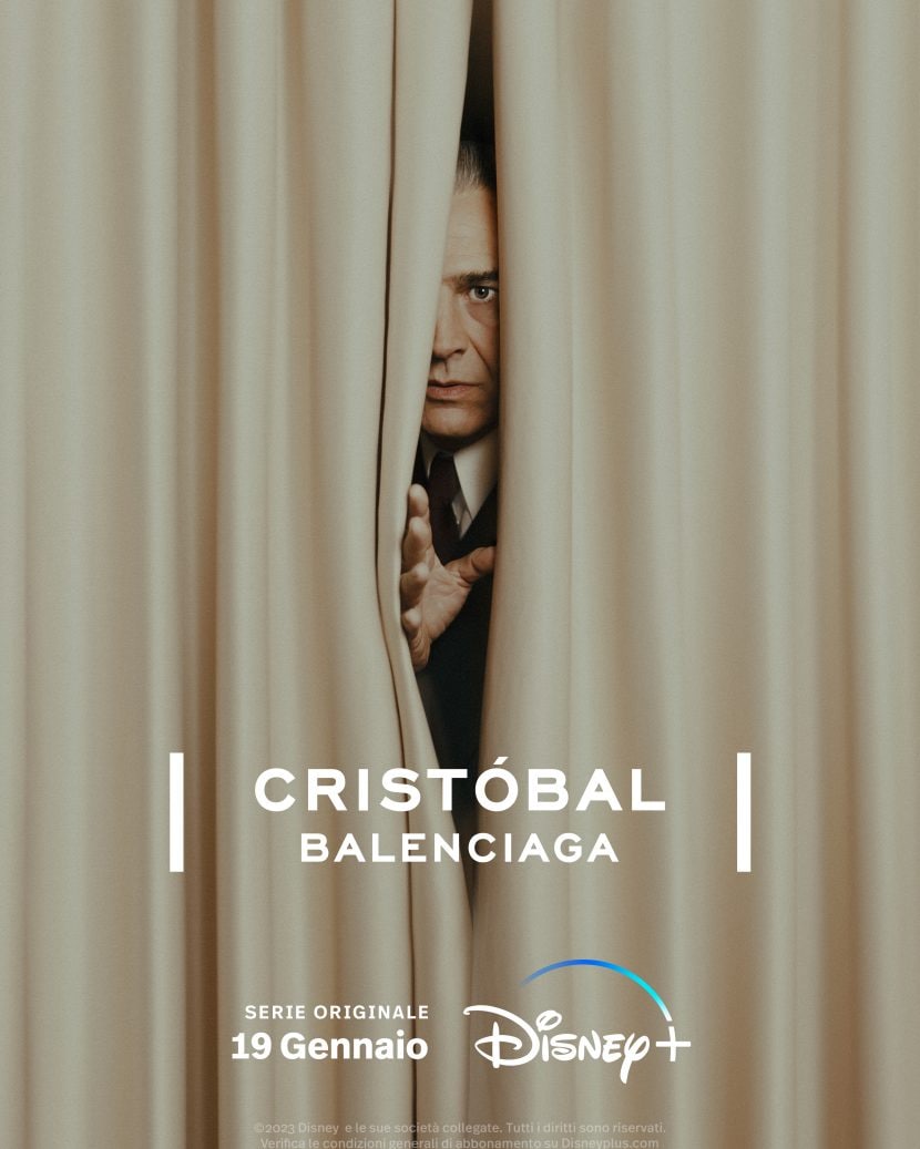 Il poster della serie tv Disney+ Cristóbal Balenciaga.