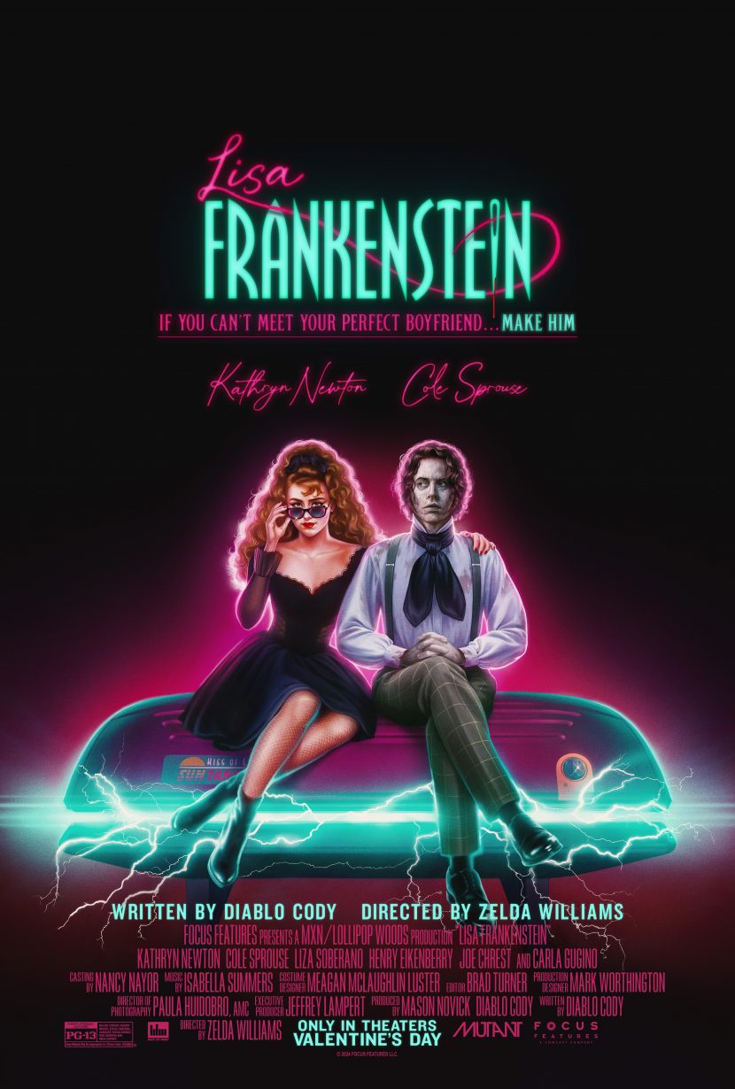 Il poster originale del film Lisa Frankenstein.